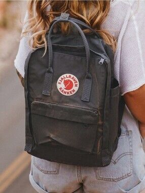 Fjallraven Black Kanken Backpack